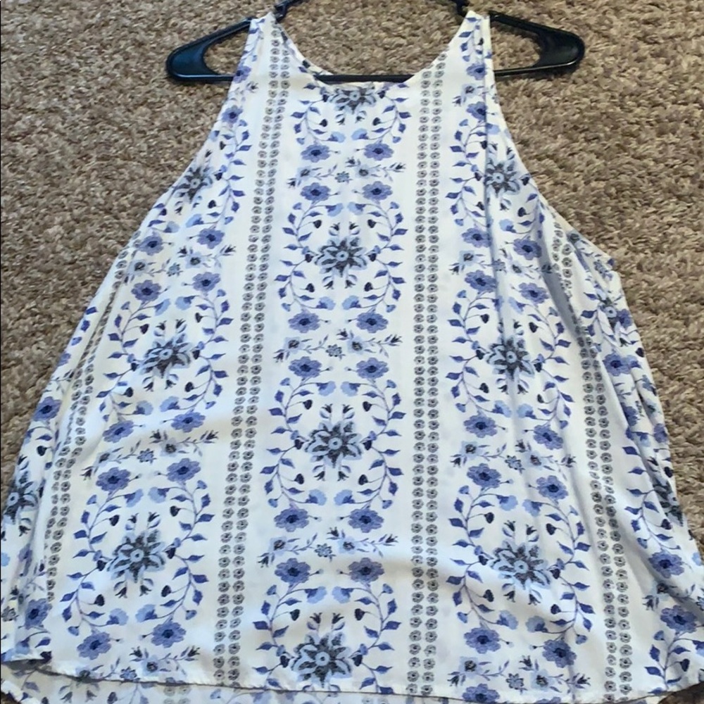 Blue Floral Old Navy Blouse